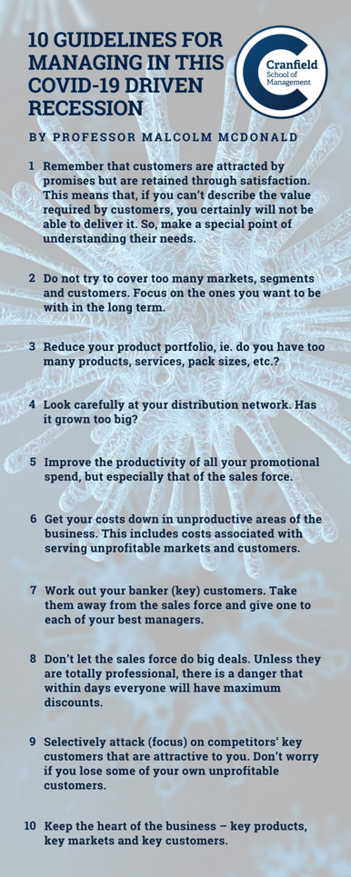 10 GUIDELINES FOR MANAGING IN THIS COVID-19 DRIVEN RECESSION (2)